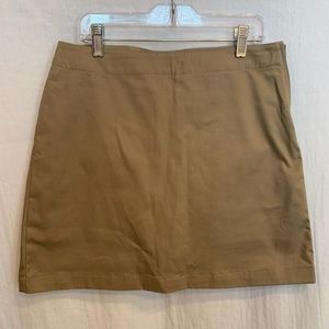 Lands' End Khaki Chino Skort